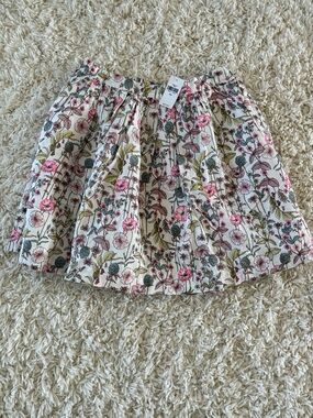 NWT Gap kids Floral Tiered A-Line Skirt — Pink & Cream Floral xxl